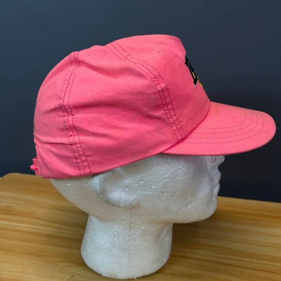 Vintage Iowa Hat Pink Cap USA Made Union Tag Embroidered State Map Retro - Picture 6 of 8